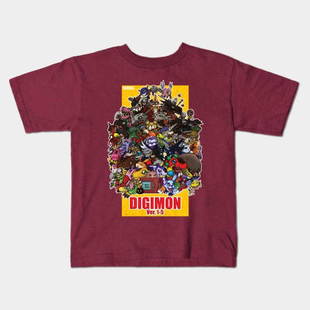 Digimon virtual pet 1997 Kids T-Shirt by DeeMON